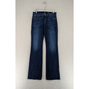 7 For All Mankind Kimmie Bootcut Dark Wash Stretch Denim Jeans Women's Size 30